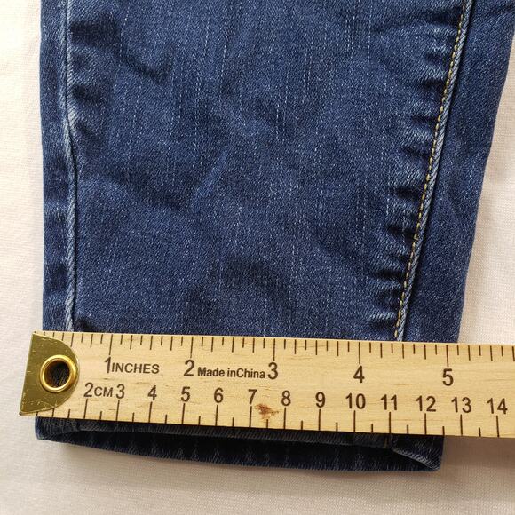 Maurices Jeans Women Plus 18 Regular Mid Rise Blue Skinny Jeans Outdoors 36x28.5 - Picture 6 of 13